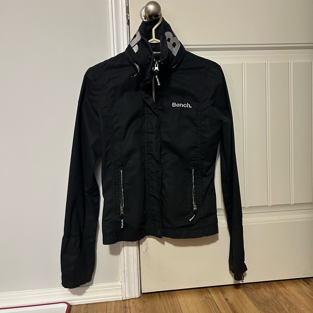 Bench Black Windbreaker Jacket